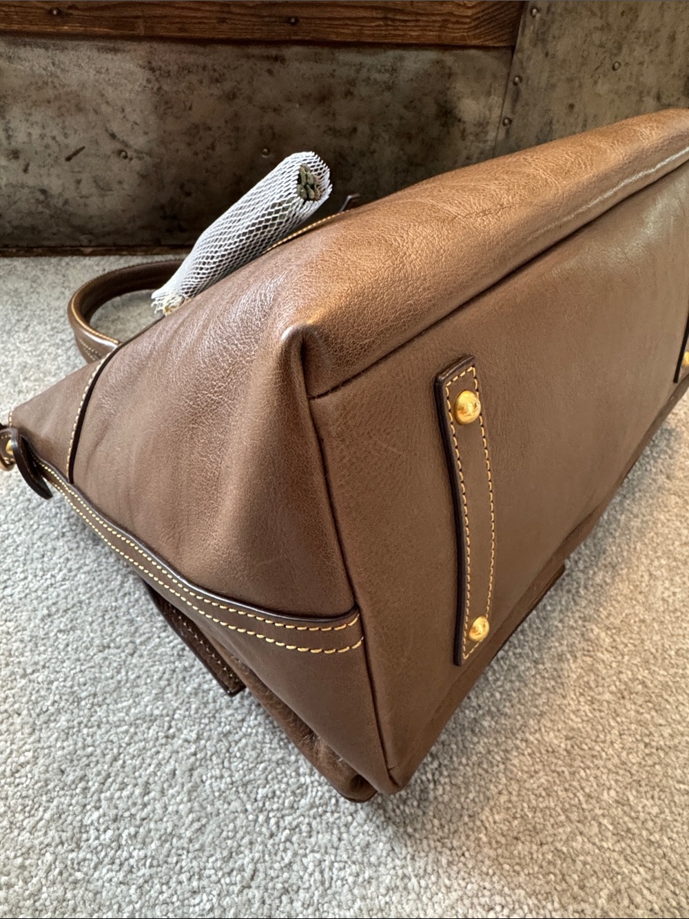 Dooney & Bourke Florentine Clayton in Elephant with strap - Picture 4 of 16